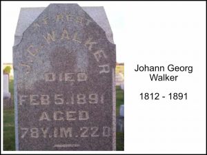 Grabstein von Johann Georg Walker