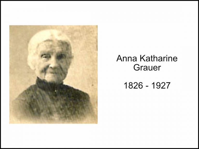 101 year old Anna Kathrina Grauer