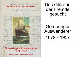 Buch "Das Glück in der Fremde gesucht" Gomaringer Auswanderer 1679 - 1957